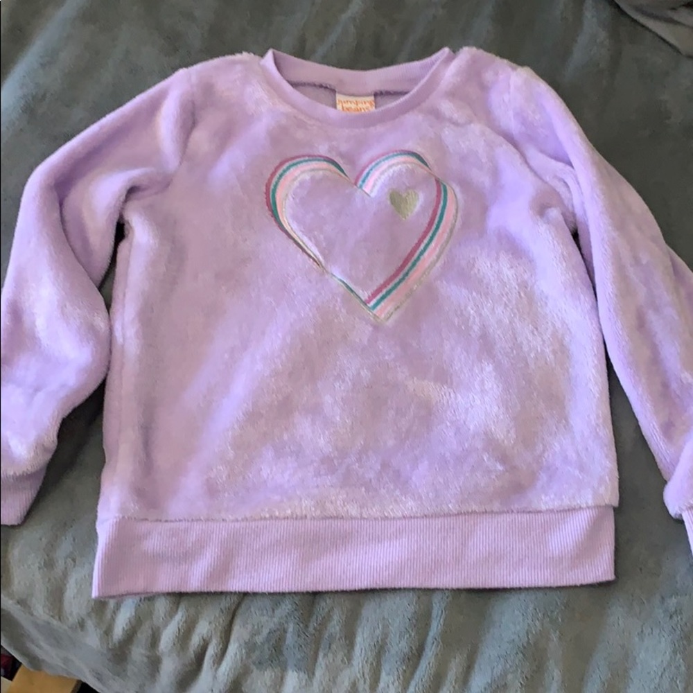 Girls lavender plush hoodie